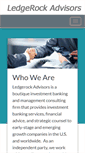 Mobile Screenshot of ledgerockadvisors.com
