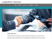 Tablet Screenshot of ledgerockadvisors.com